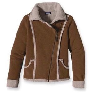 Patagonia Fleece Lost Maples Moto Jacket Shearling